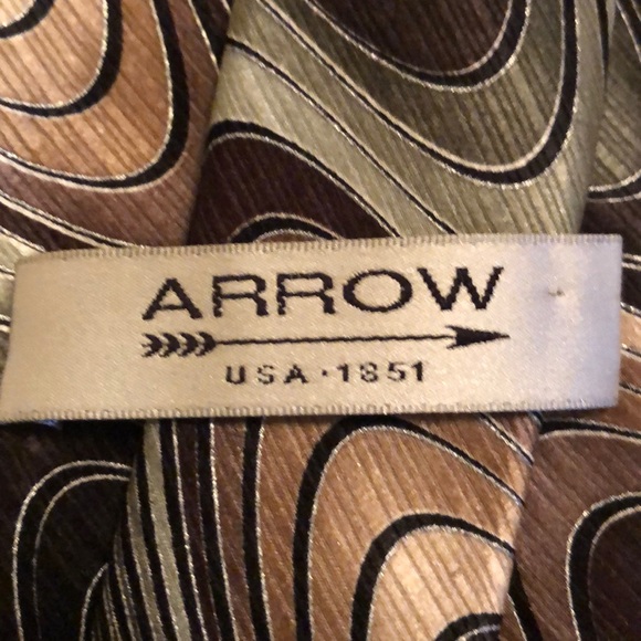 Arrow Men's 100% Silk Necktie - Picture 4 of 6